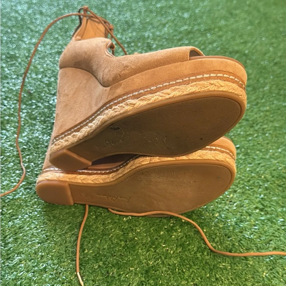 Sam Edelman “Harriet” Wedge Suede Sandal size 6.5 - Picture 5 of 7